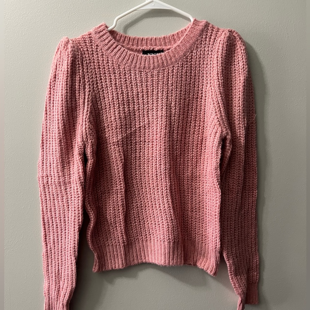 VICI pink crew neck sweater NWT small